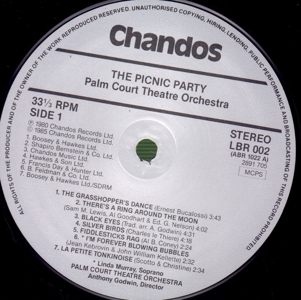Palm Court Theatre Orchestra - Picnic Party - Lp