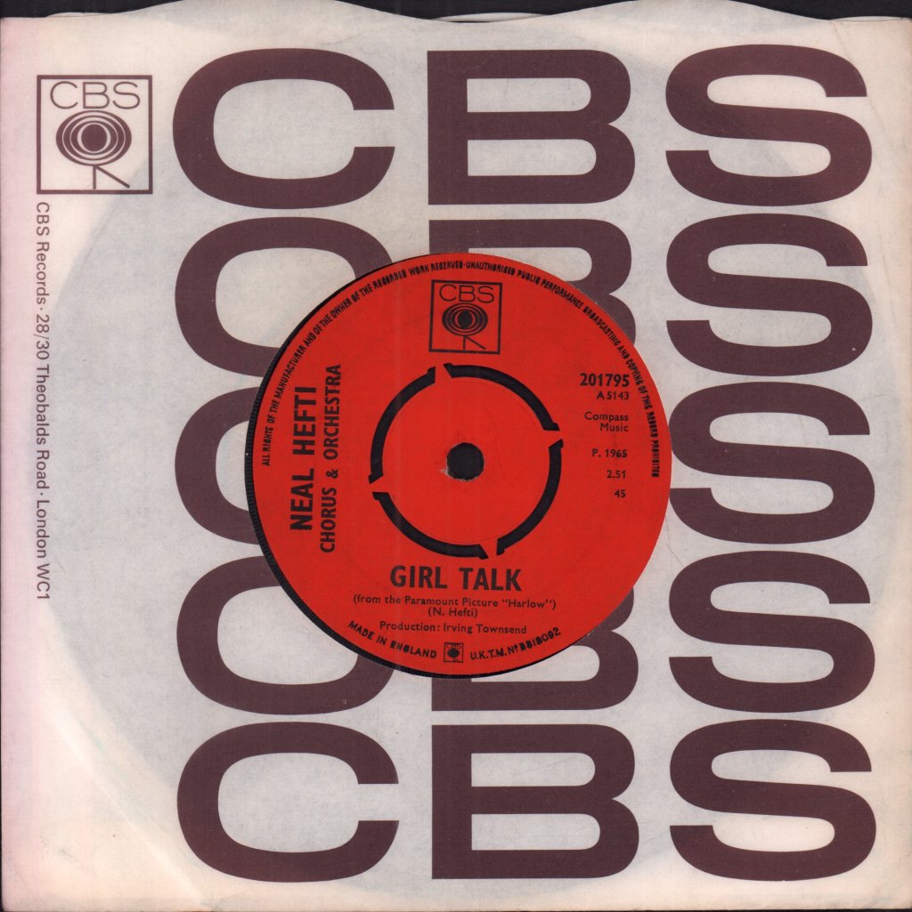 Neal Hefti - Girl Talk - 7 Inch