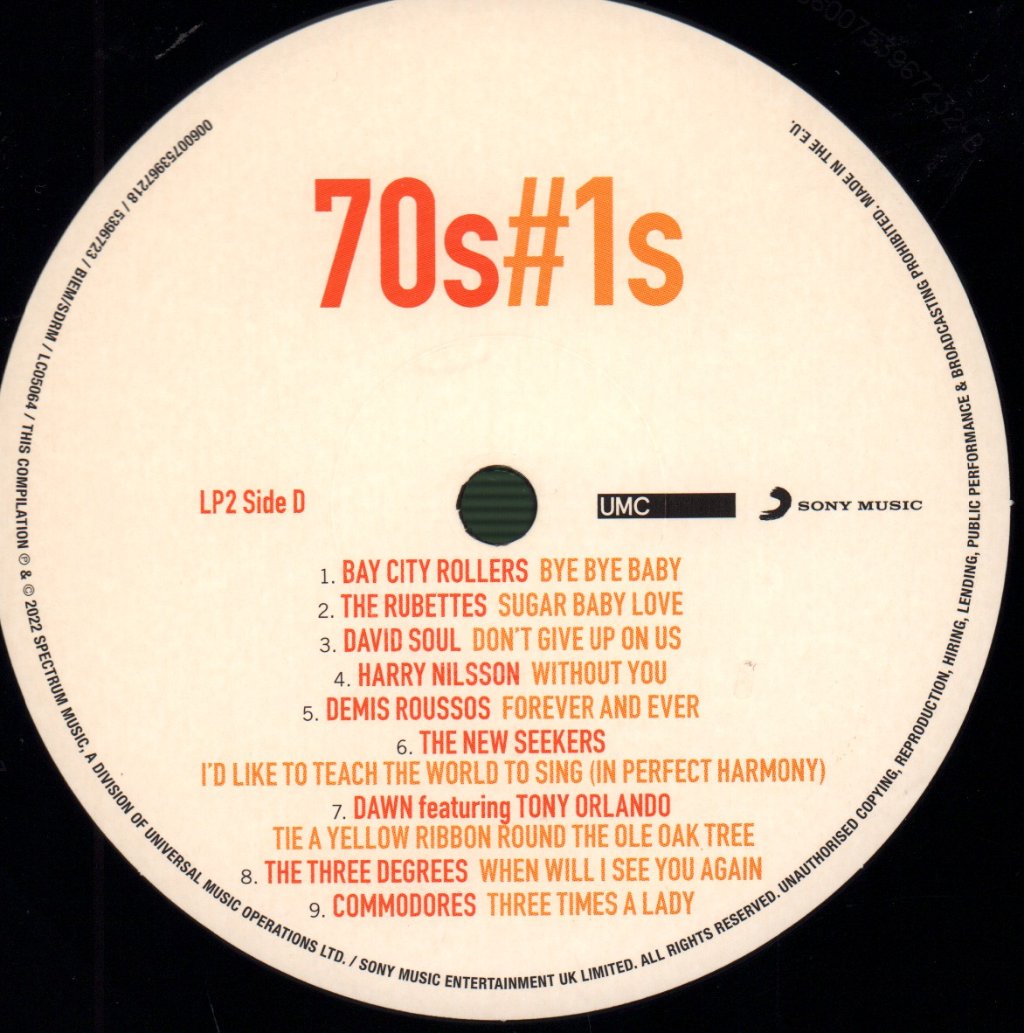 Various Artists - 70s #1s - Double Lp