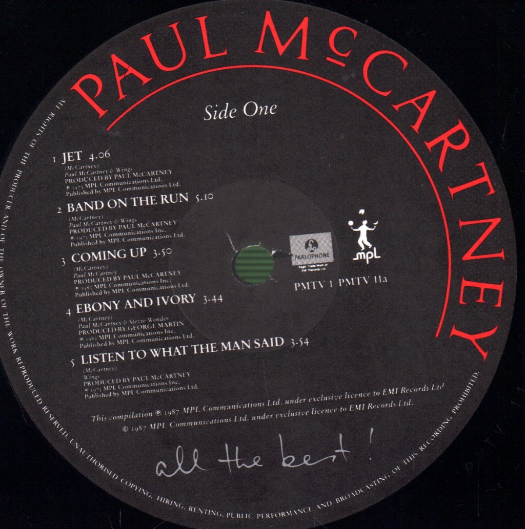 Paul McCartney - All The Best - Double Lp