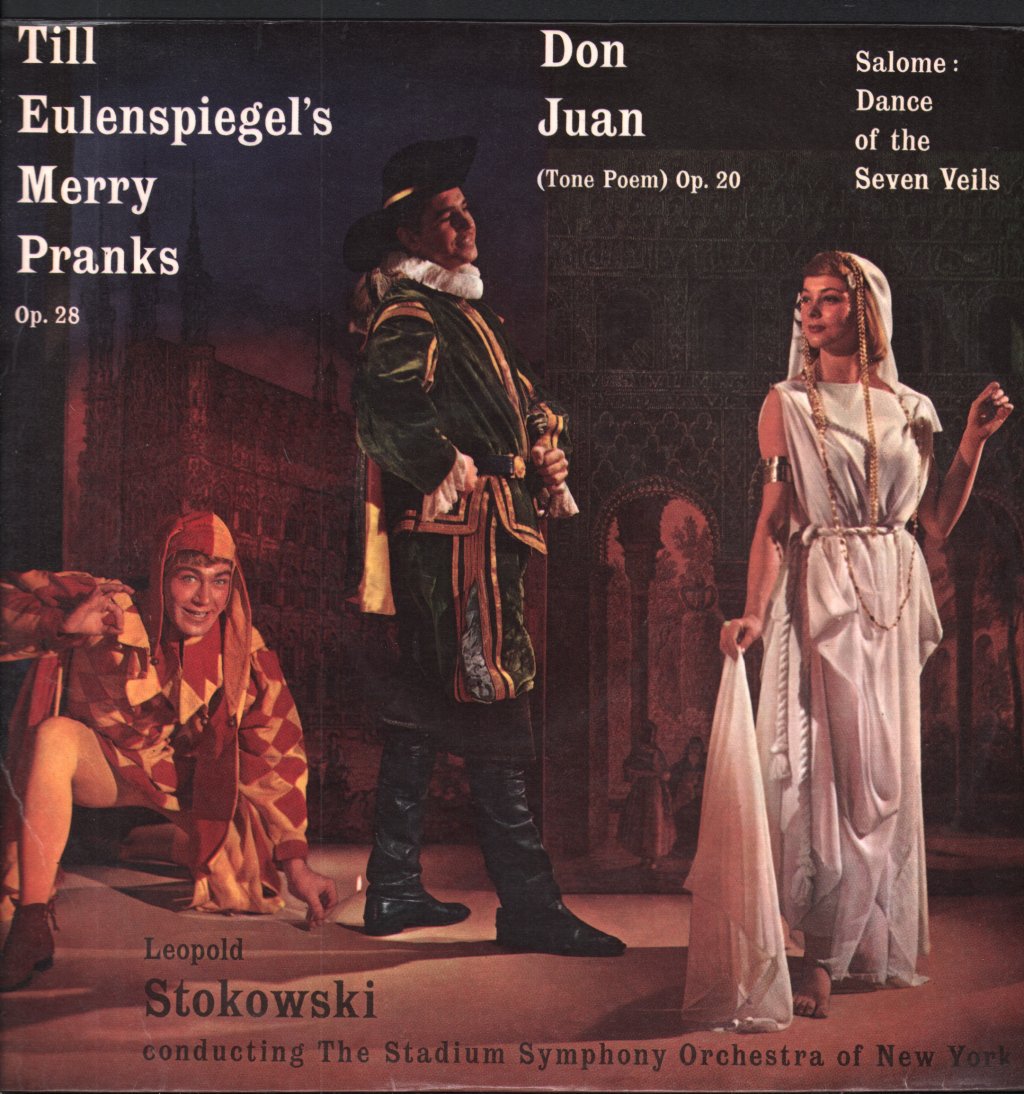 Leopold Stokowski / Stadium Symphony Orchestra Of New York - Richard Strauss - Till Eulenspiegel's Merry Pranks / Don Juan (Tone Poem) - Lp