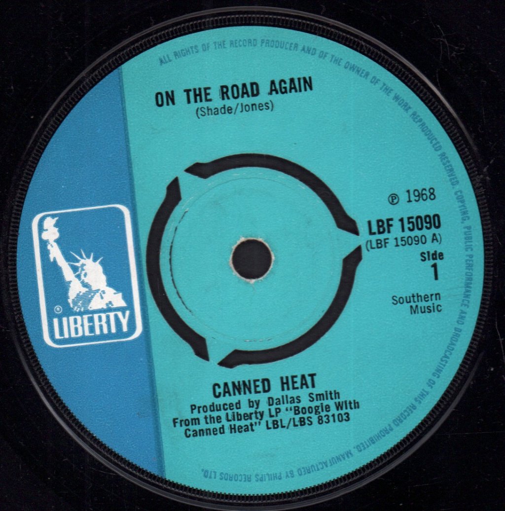 Canned Heat - On The Road Again - 7 Inch