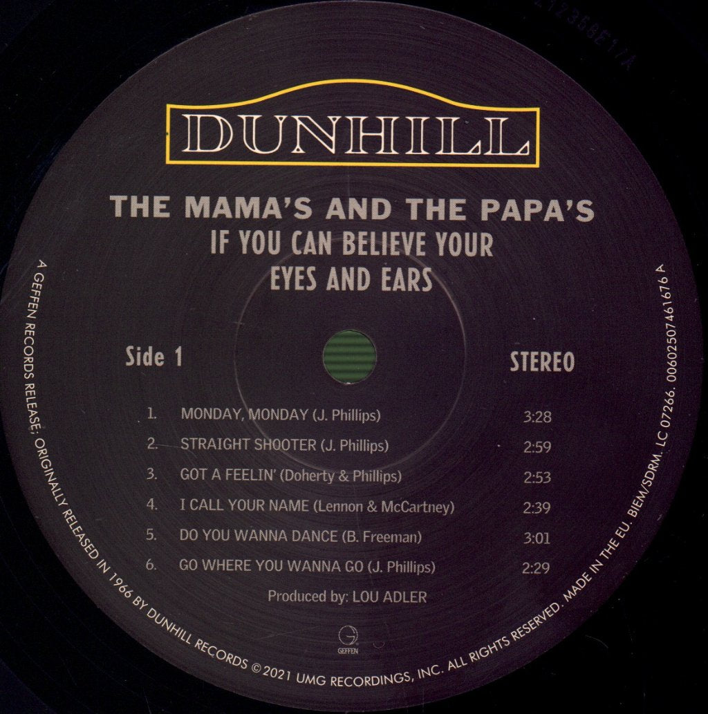 Mamas And The Papas - If You Can Believe Your Eyes And Ears - Lp