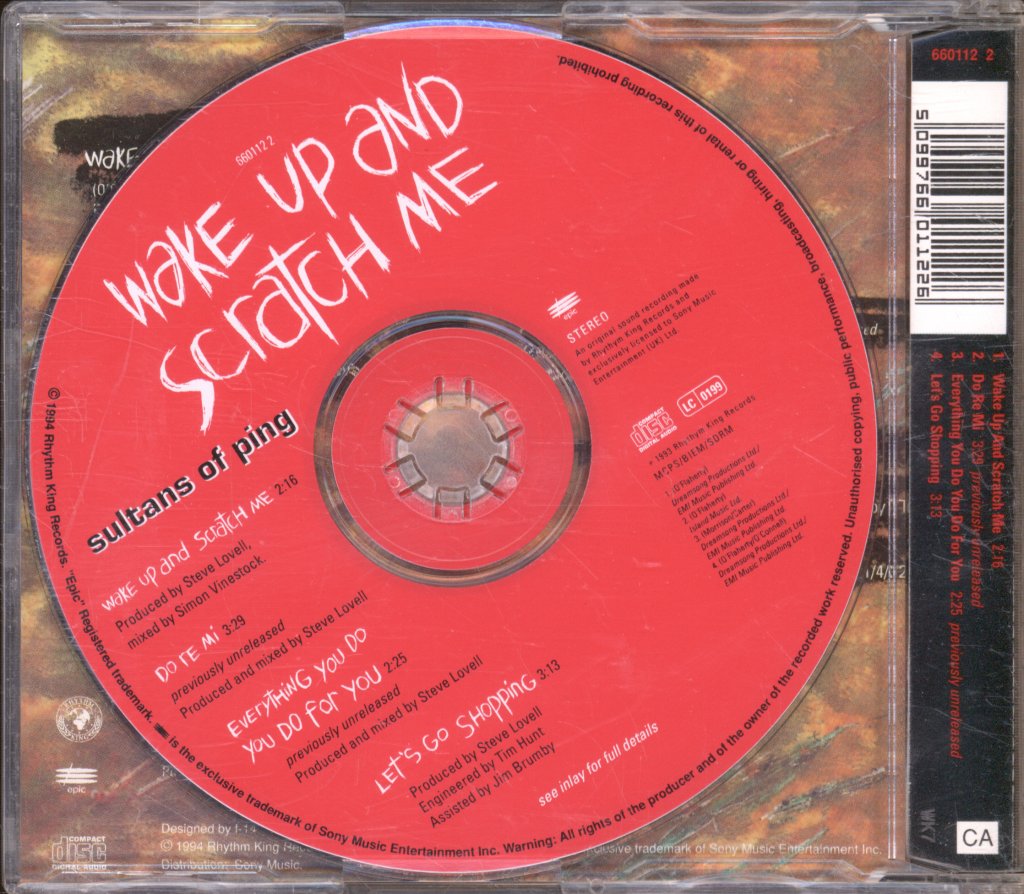 Sultans Of Ping - Wake Up And Scratch Me - Cd
