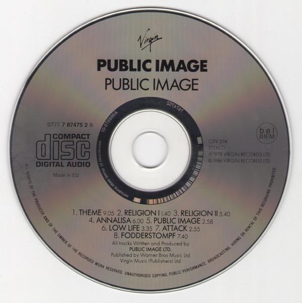 Public Image Limited - Public Image (First Issue) - Cd