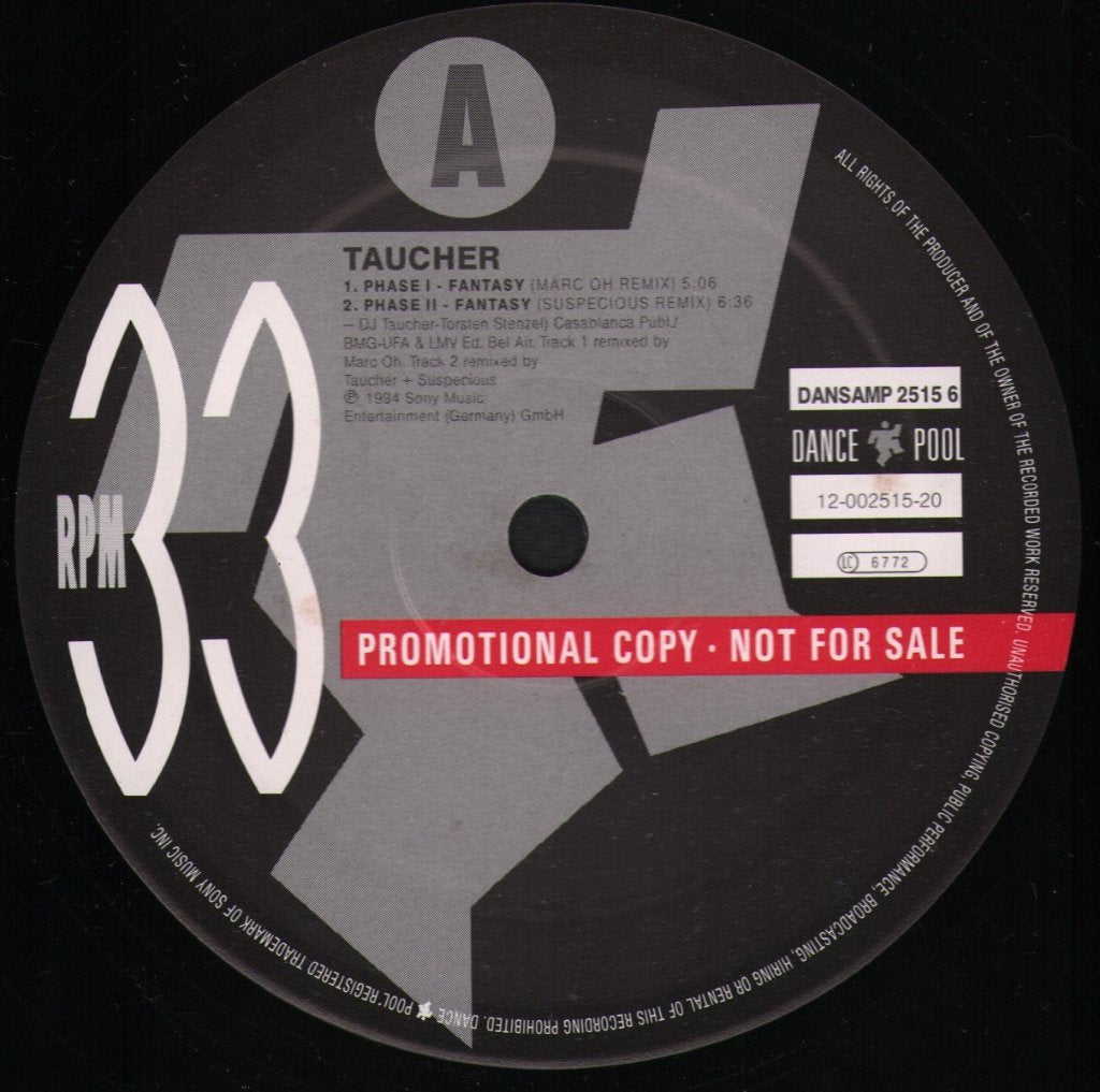 Taucher - Fantasy (Remixes) - 12 Inch