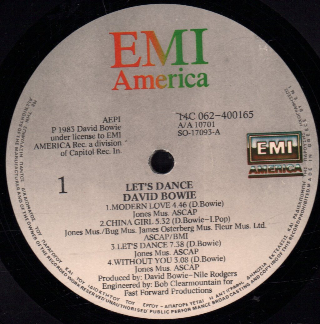 David Bowie - Let's Dance - Lp
