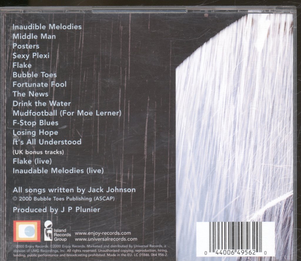 Jack Johnson - Brushfire Fairytales - Cd
