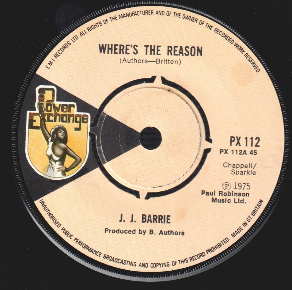 J.j. Barrie - Where's The Reason - 7 Inch