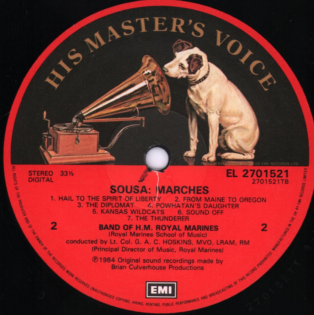 Band Of HM Royal Marines - Hands Across The Sea - Lp