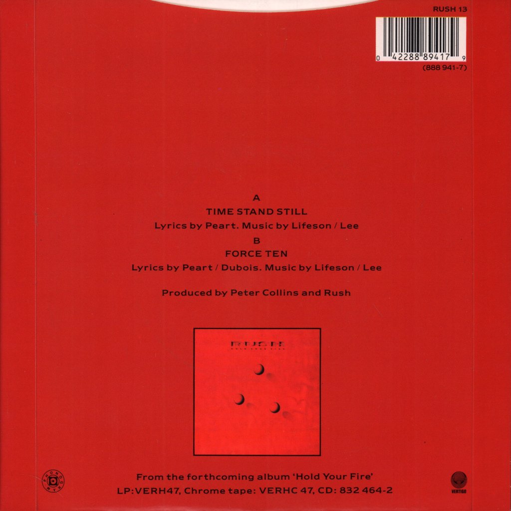 Rush - Time Stand Still - 7 Inch