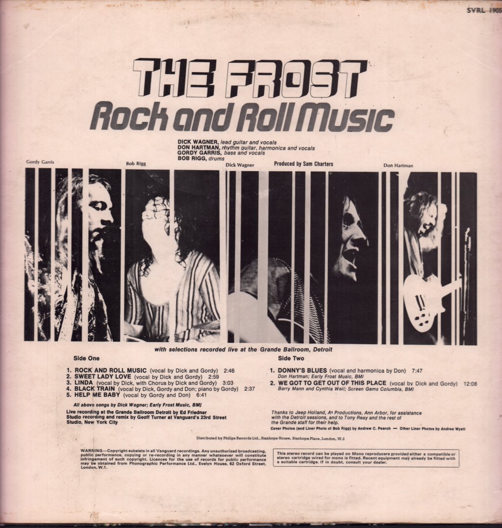 Frost (60'S Group) - Rock And Roll Music - Lp