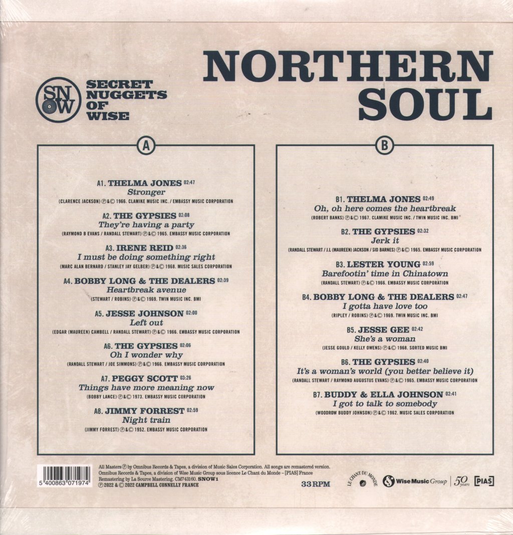 Various Artists - Secret Nuggets of Wise Northern Soul - Lp