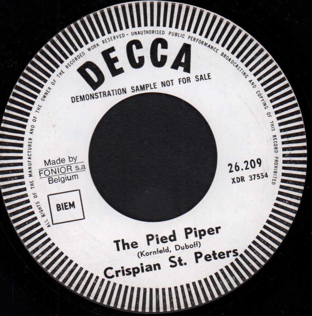 Crispian St Peters - You Were On My Mind - 7 Inch