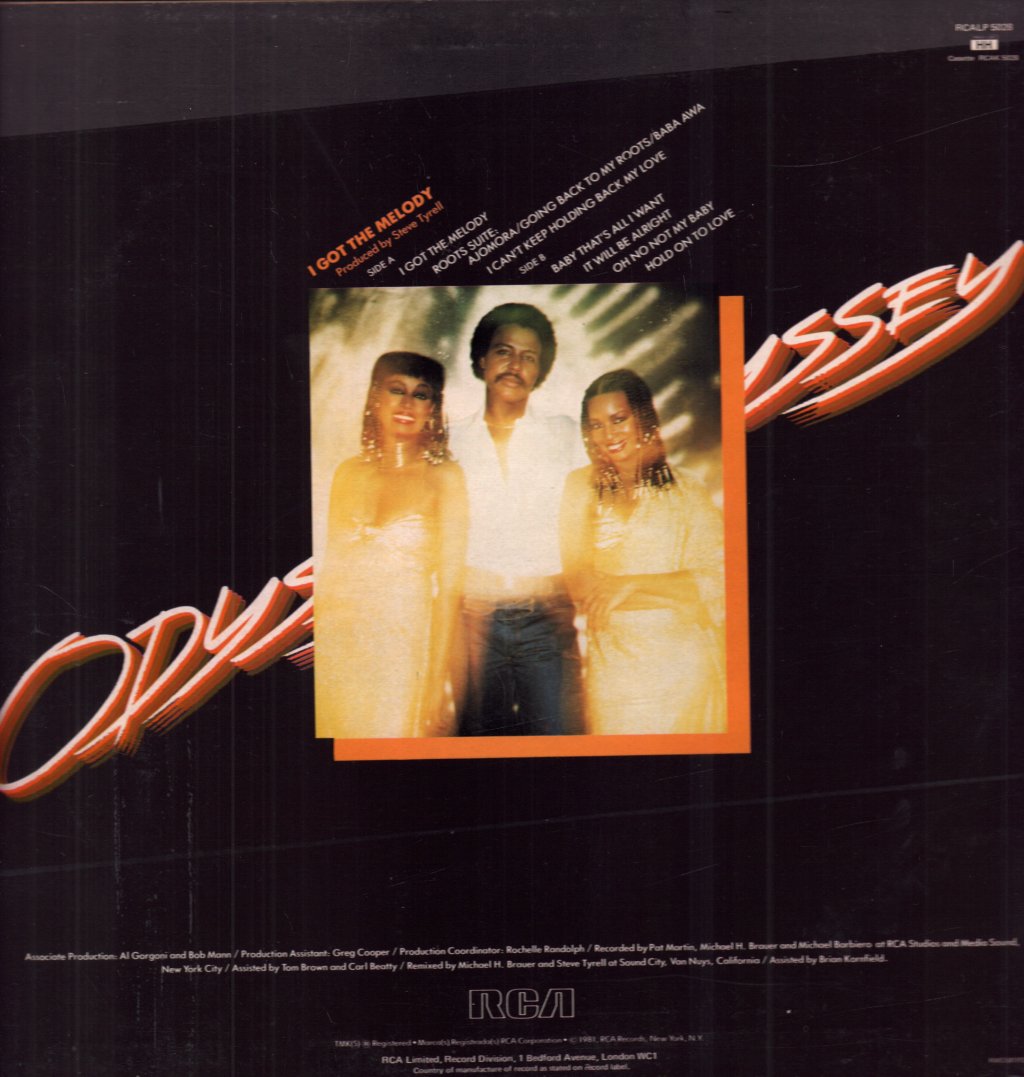 Odyssey (Disco Group) - I Got The Melody - Lp