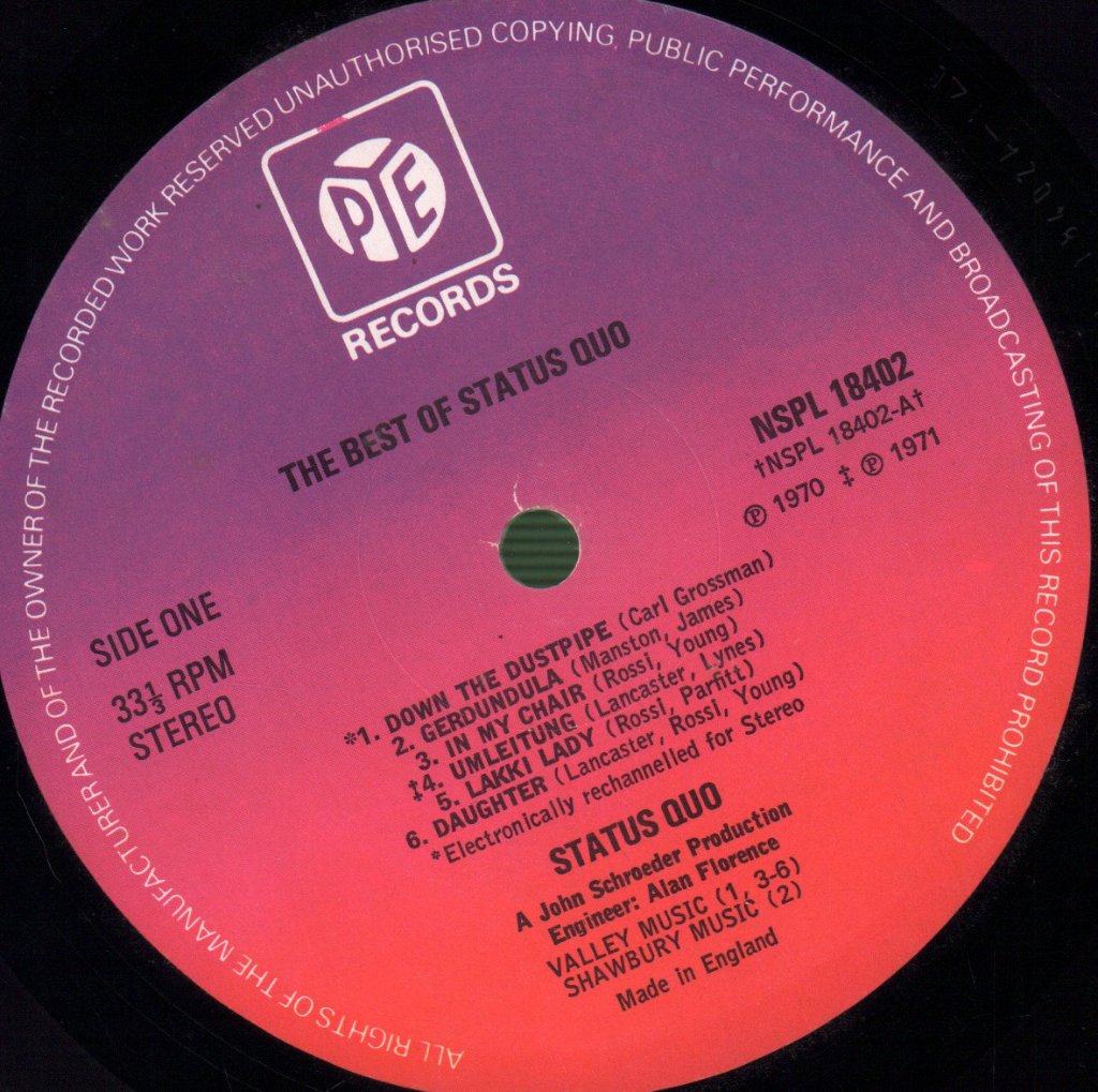 Status Quo - Best Of Status Quo - Lp
