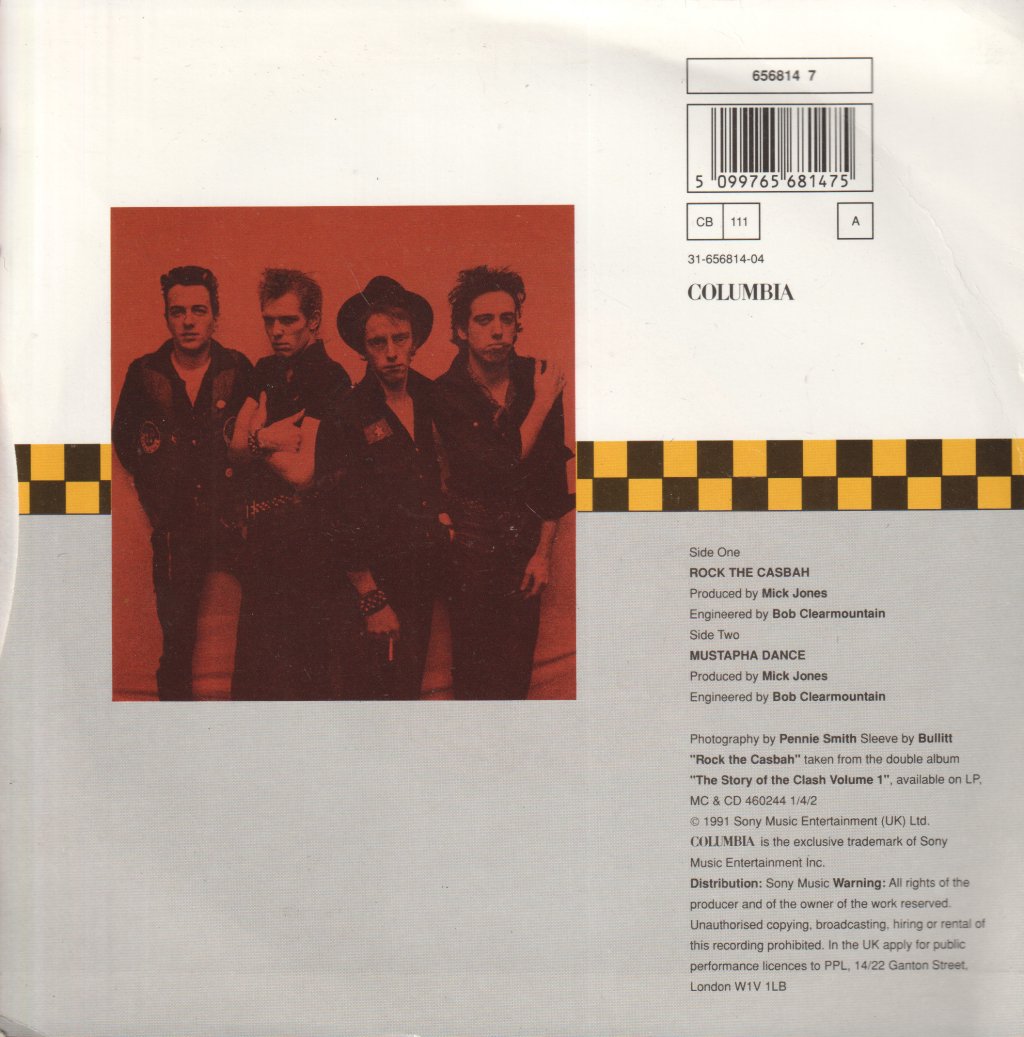 Clash - Rock The Casbah - 7 Inch