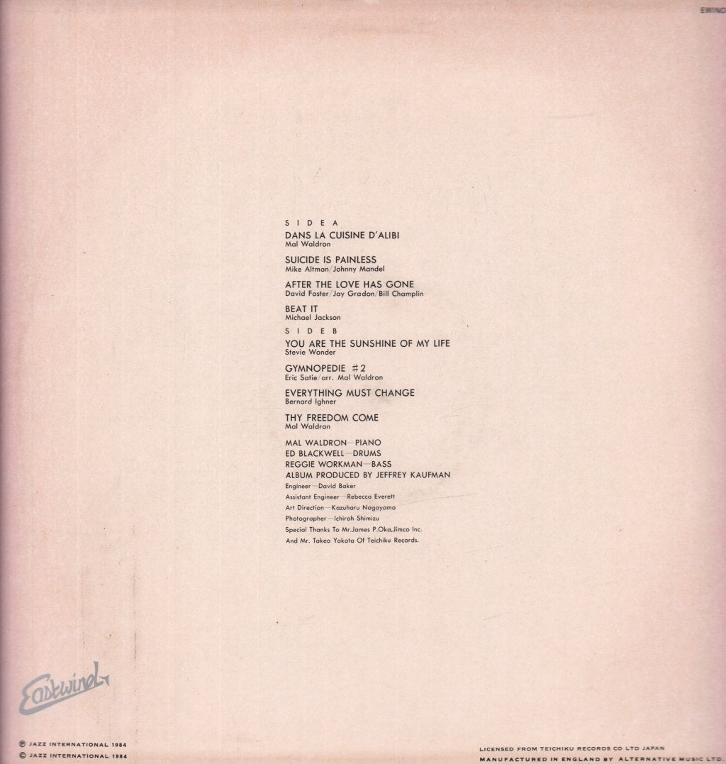 Mal Waldron - Breaking New Ground - Lp