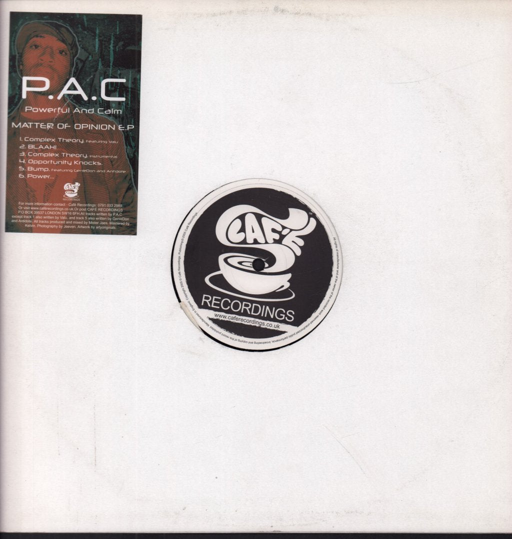 P.A.C - Matter Of Opinion E.P. - 12 Inch