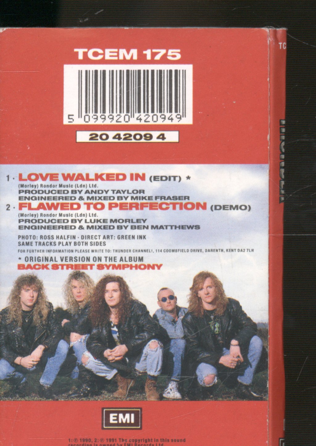 Thunder - Love Walked In - Cassette