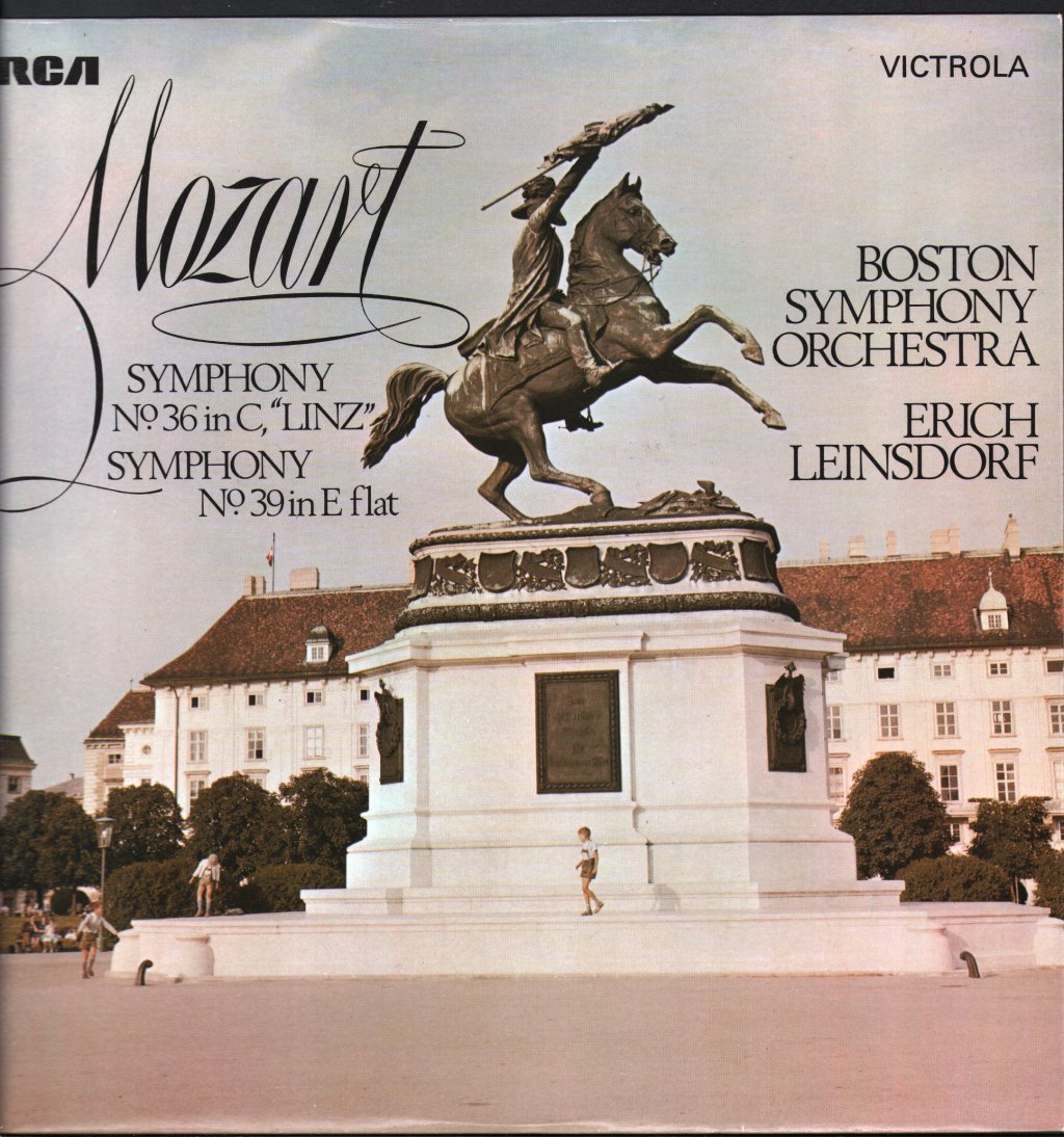 Erich Leinsdorf / Boston Symphony Orchestra - Mozart - Symphony No.36 In C / Symphony No.39 In E Flat - Lp