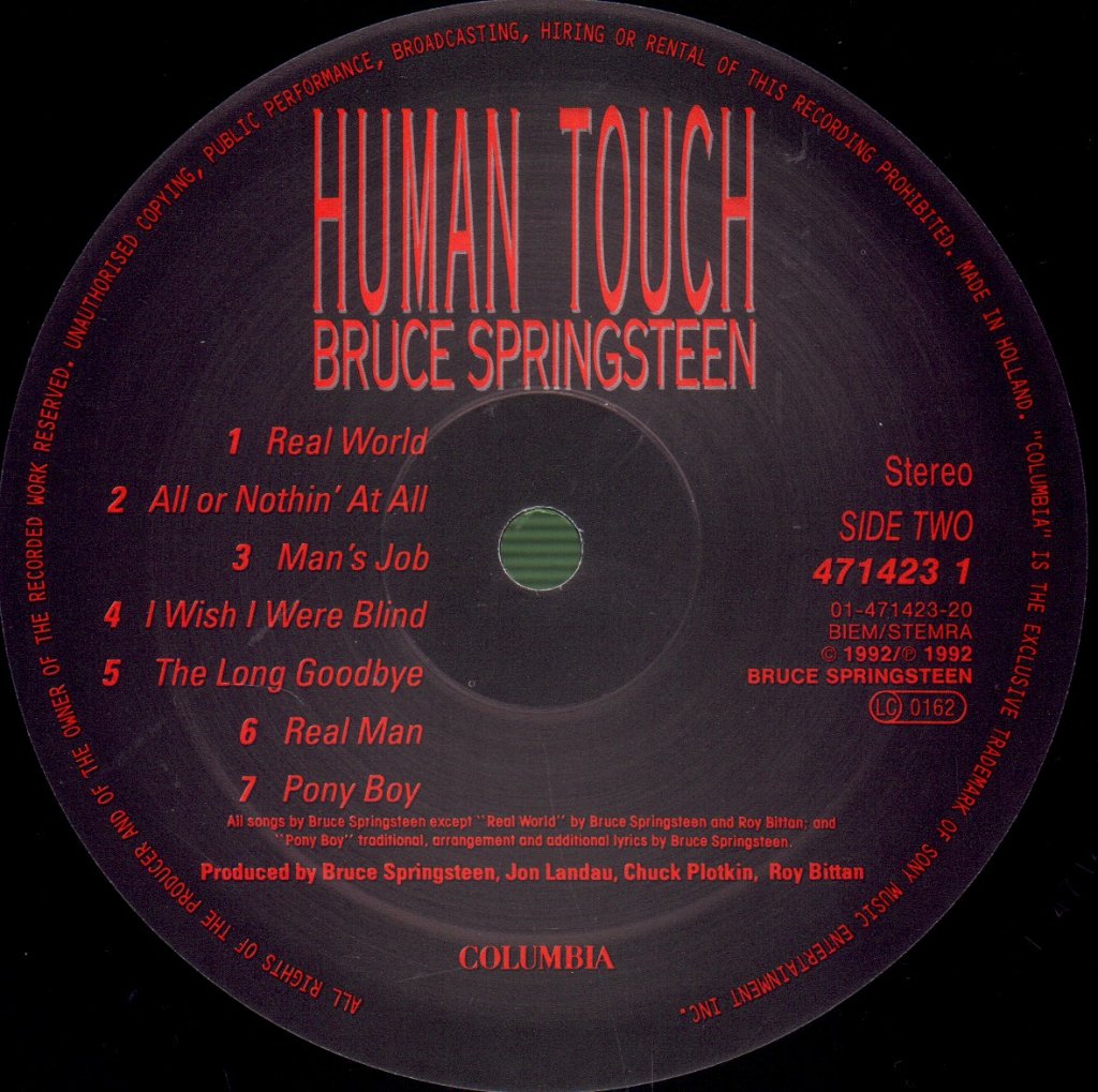 Bruce Springsteen - Human Touch - Lp
