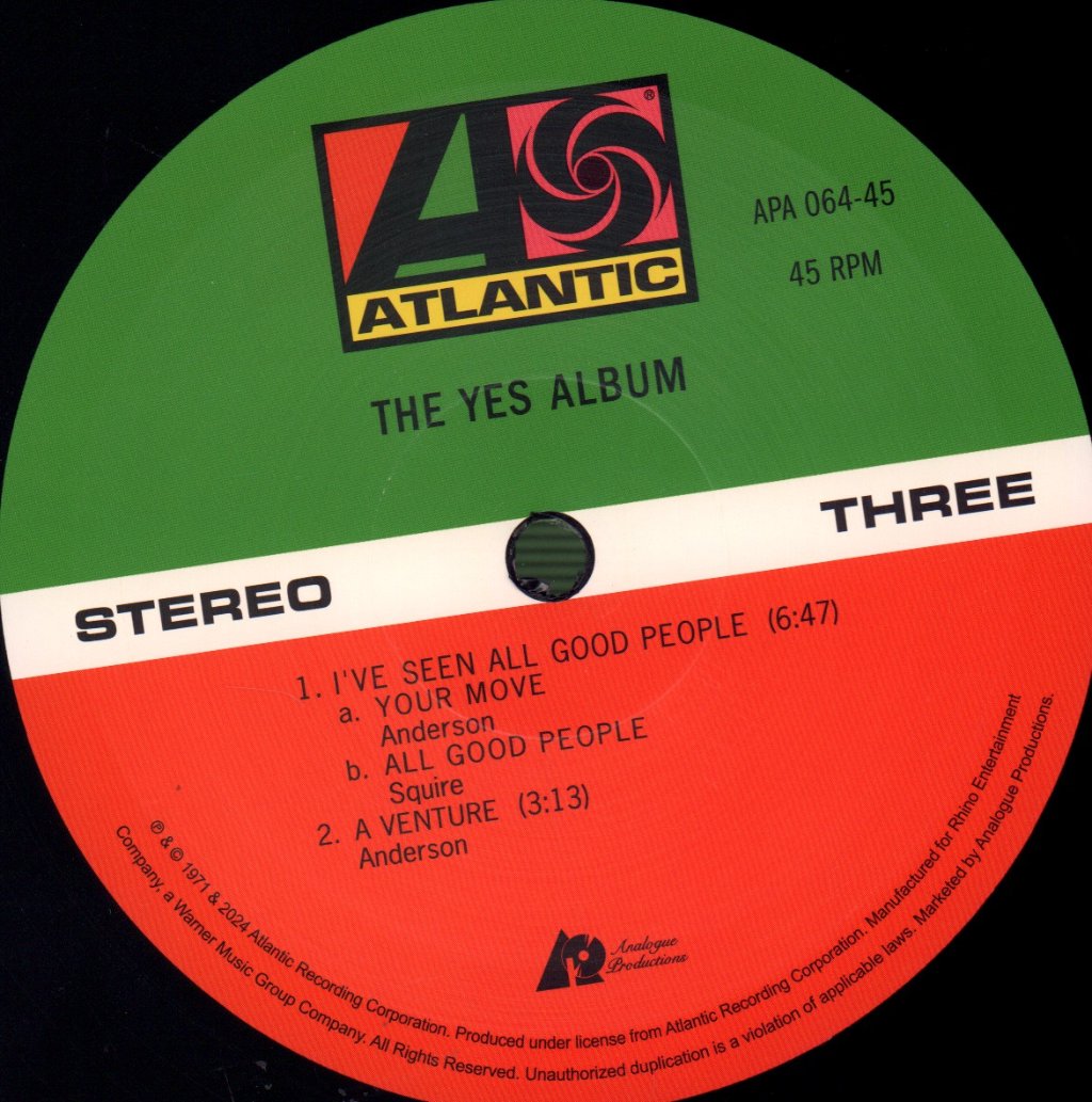 Yes - Yes Album - Double 12 Inch