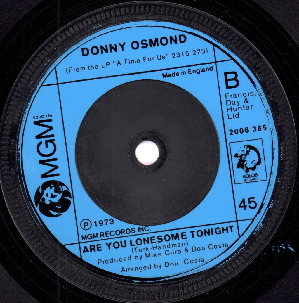 Donny Osmond - When I Fall In Love - 7 Inch