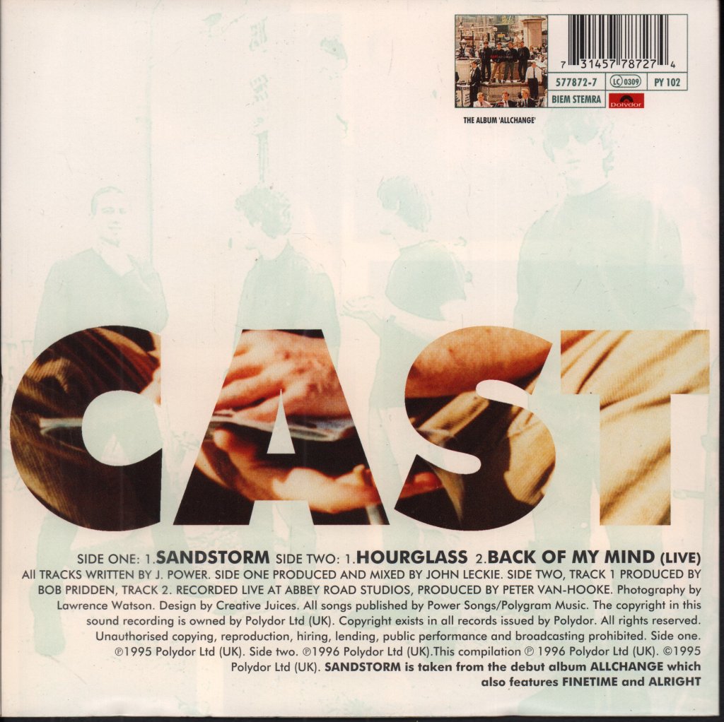 Cast (Liverpool Band) - Sandstorm - 7 Inch