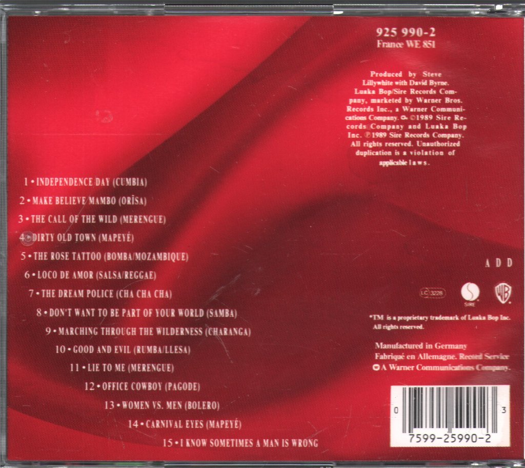 David Byrne - Rei Momo - Cd