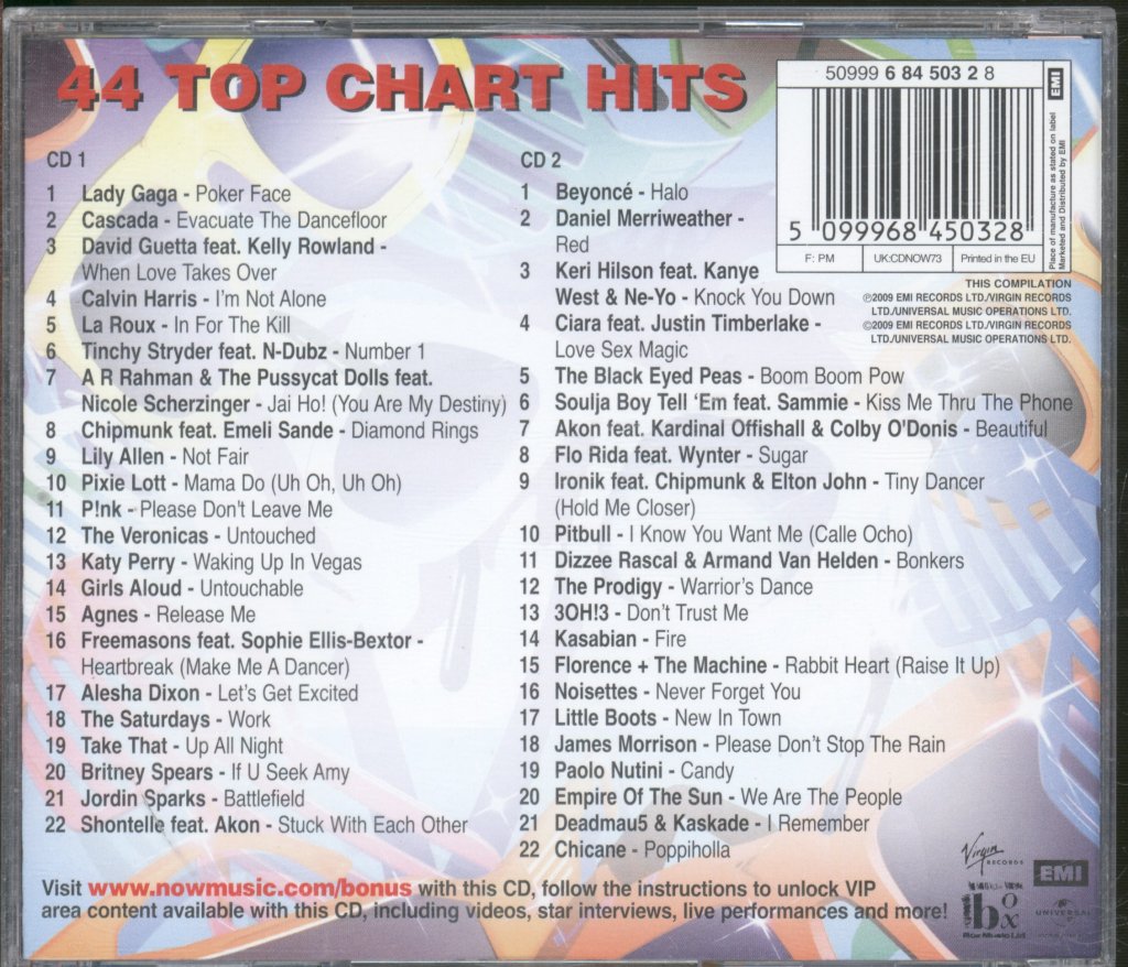 Various Artists - Now That's What I Call Music 73 - Double Cd