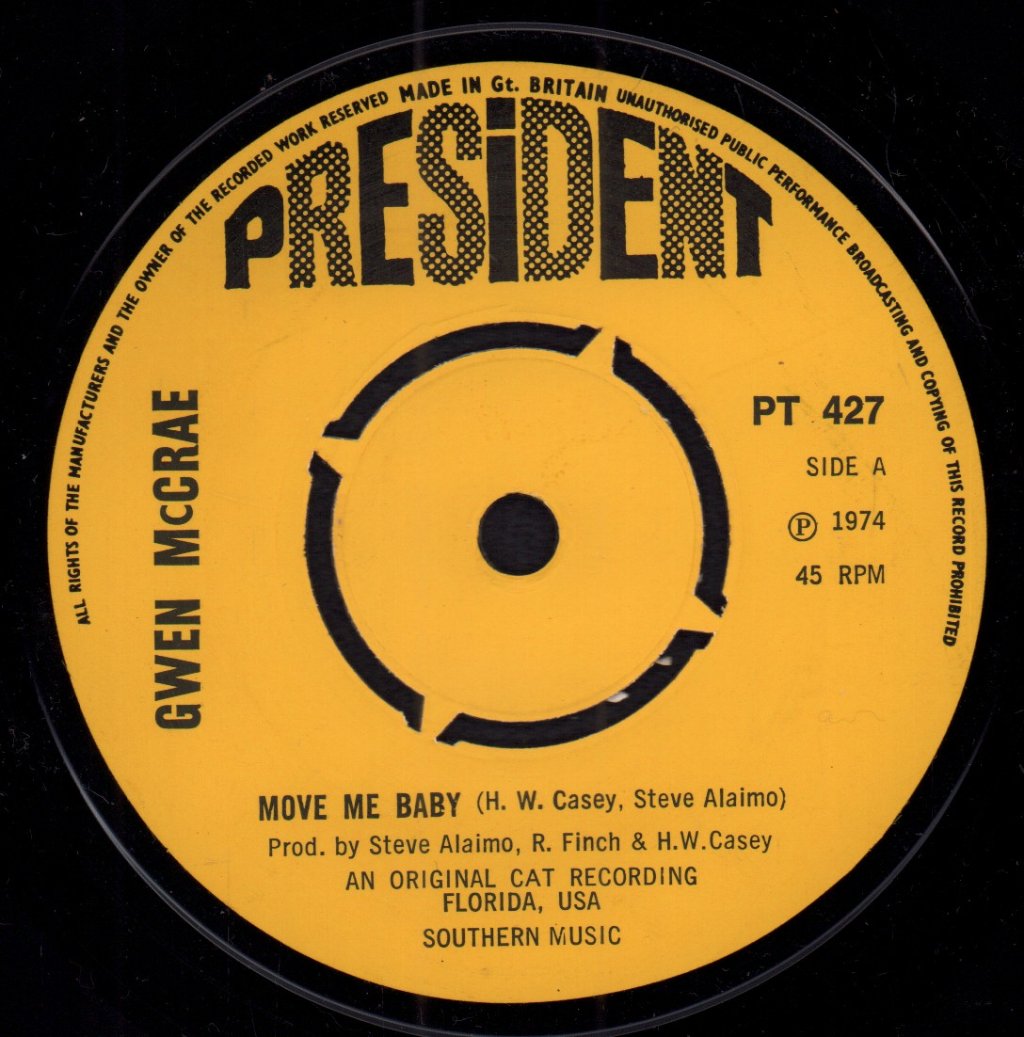 Gwen McCrae - Move Me Baby - 7 Inch