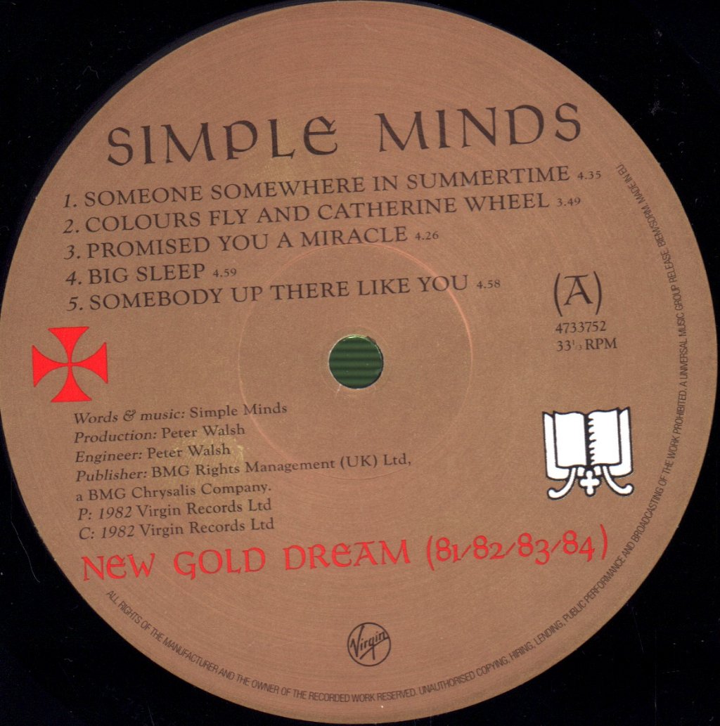 Simple Minds - New Gold Dream - Lp
