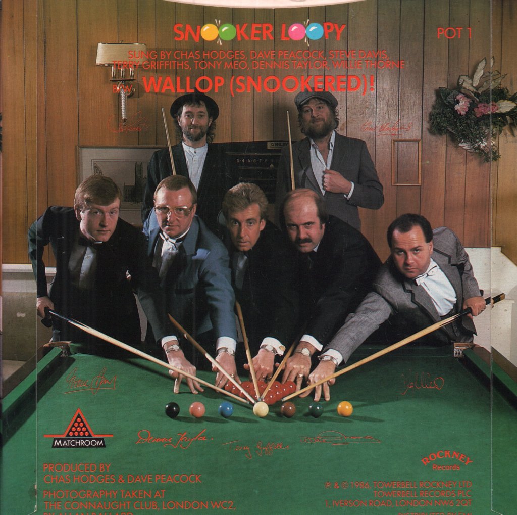 7インチ V/Vm Snooker Loopy Test Records Matchroom Mob With Chas And Dave - Snooker Loopy - 7 Inch