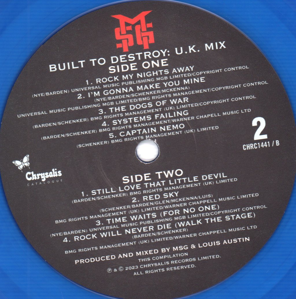 Michael Schenker Group - Built To Destroy - Double Lp