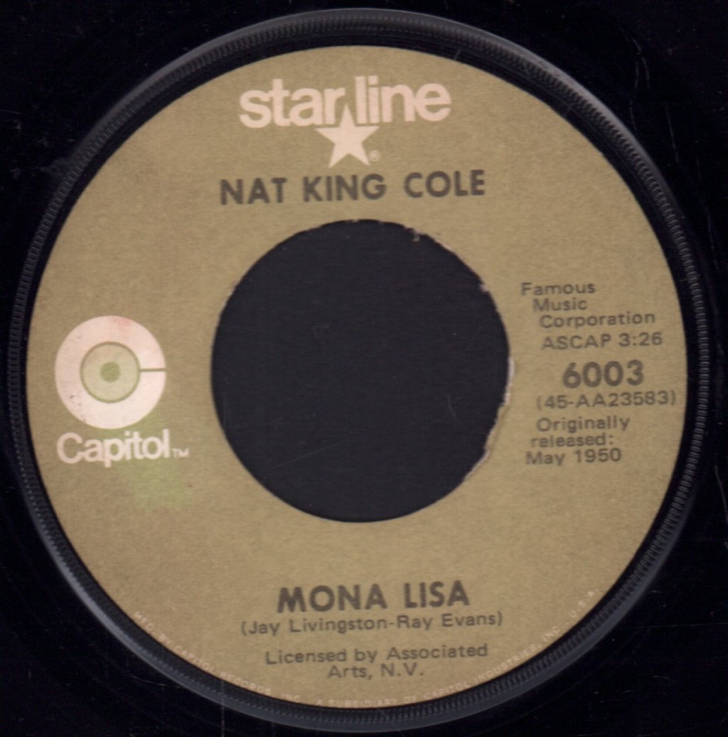 Nat King Cole - Mona Lisa - 7 Inch