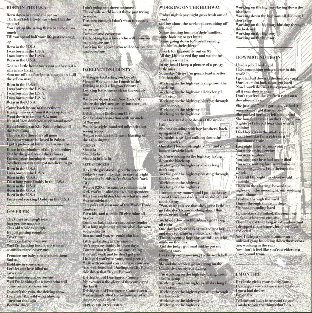 Bruce Springsteen - Born In The Usa - Lp