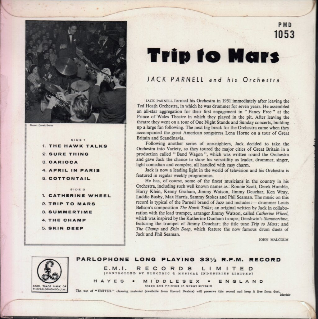 jack parnell and his orchestra - Trip To Mars - 10 Inch