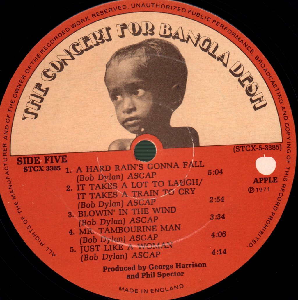 George Harrison - Concert For Bangla Desh - Triple Lp