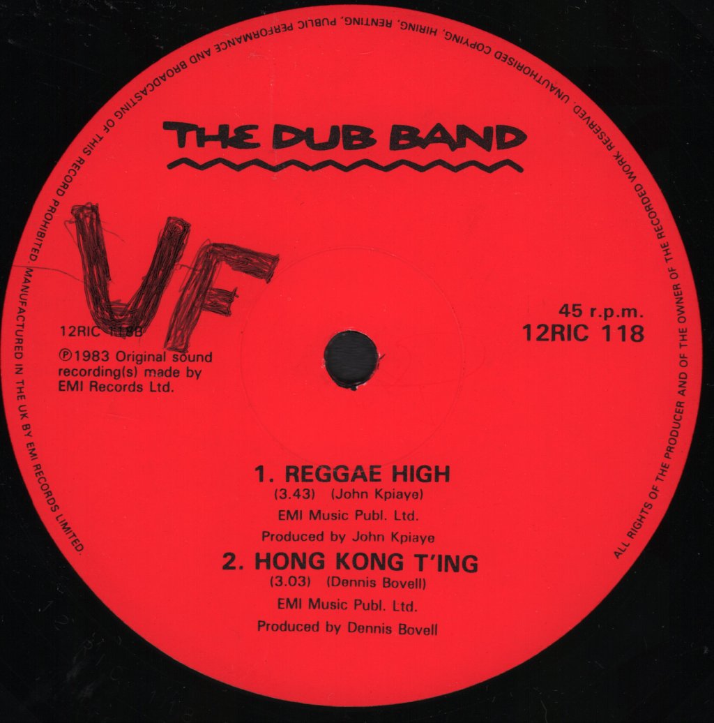 Dub Band - Reggae High - 12 Inch