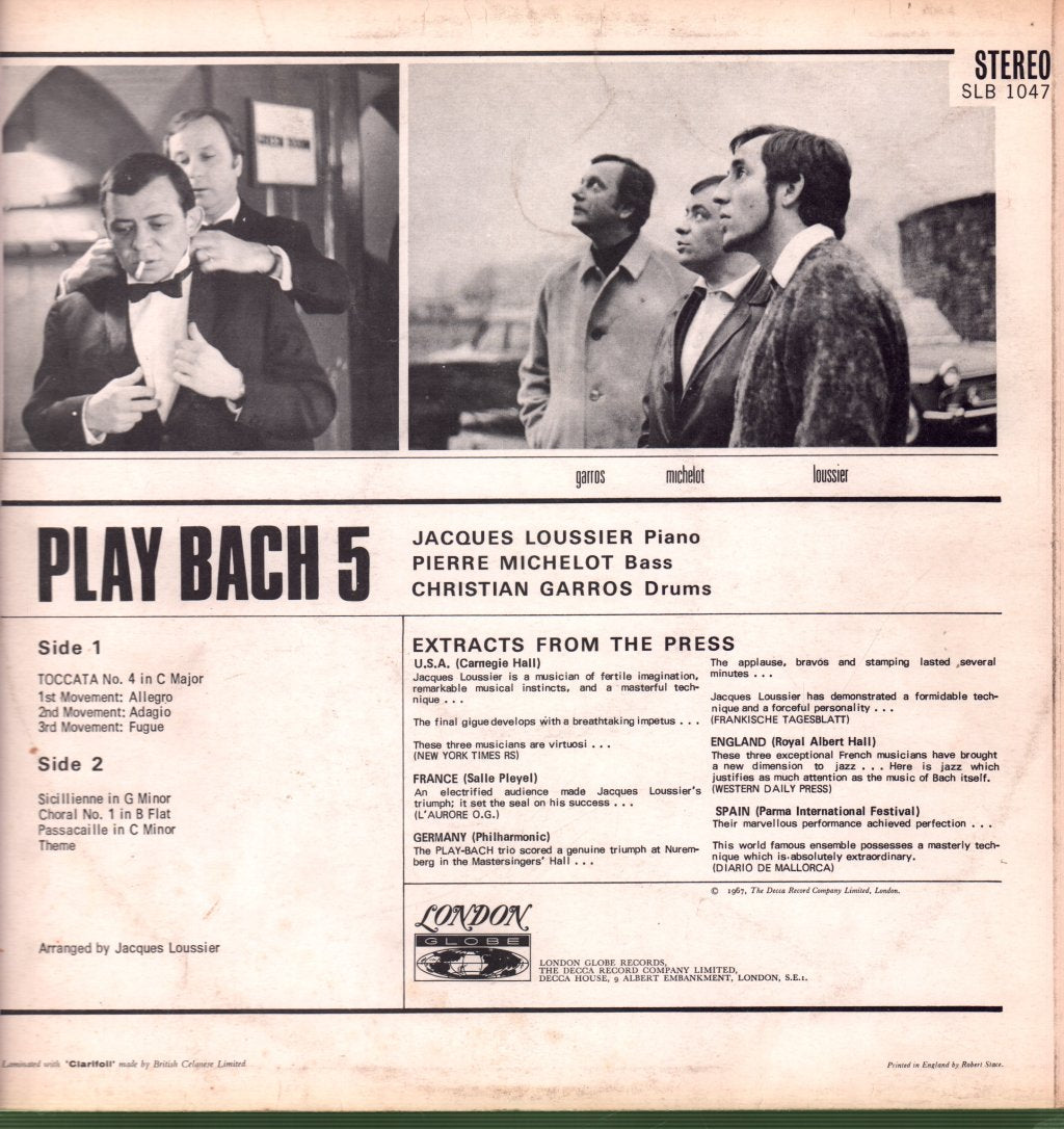 Jacques Loussier Trio - Play Bach 5 - Lp