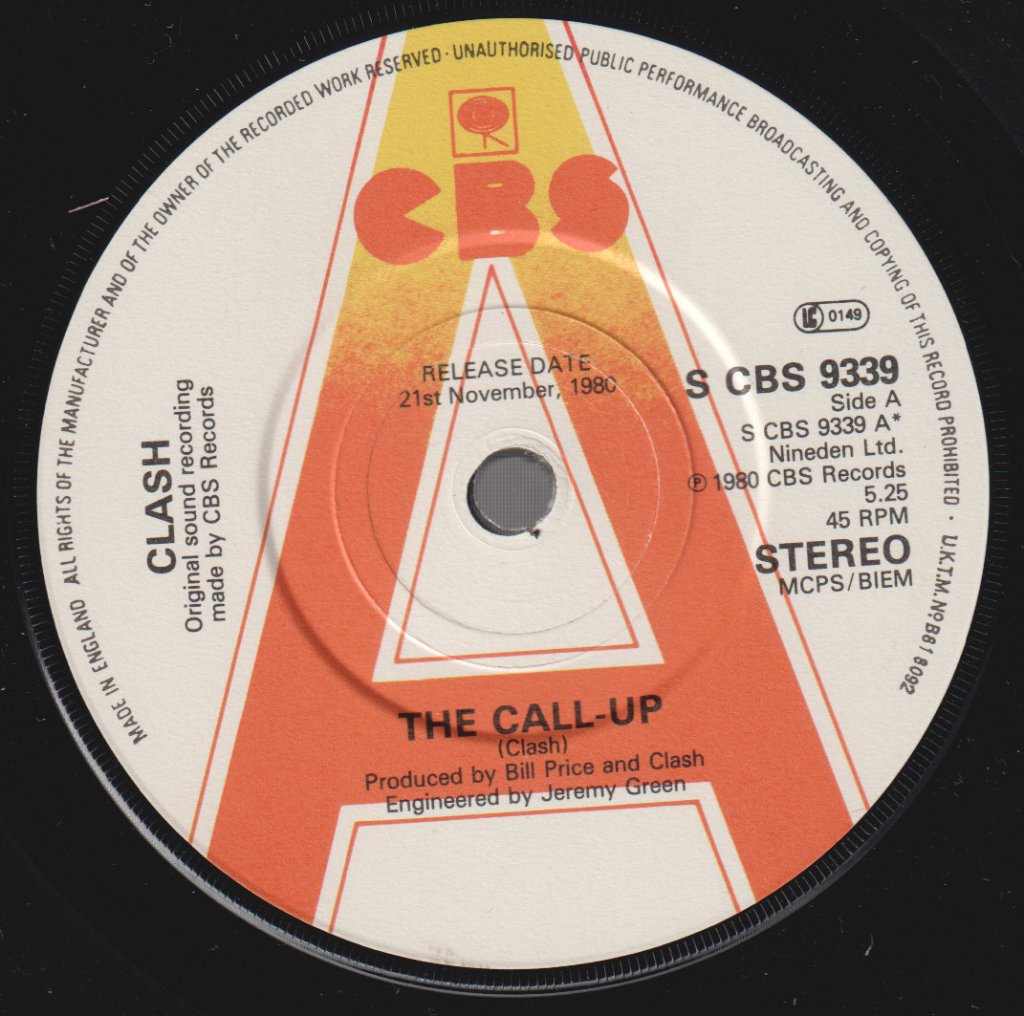 Clash - Call Up - 7 Inch