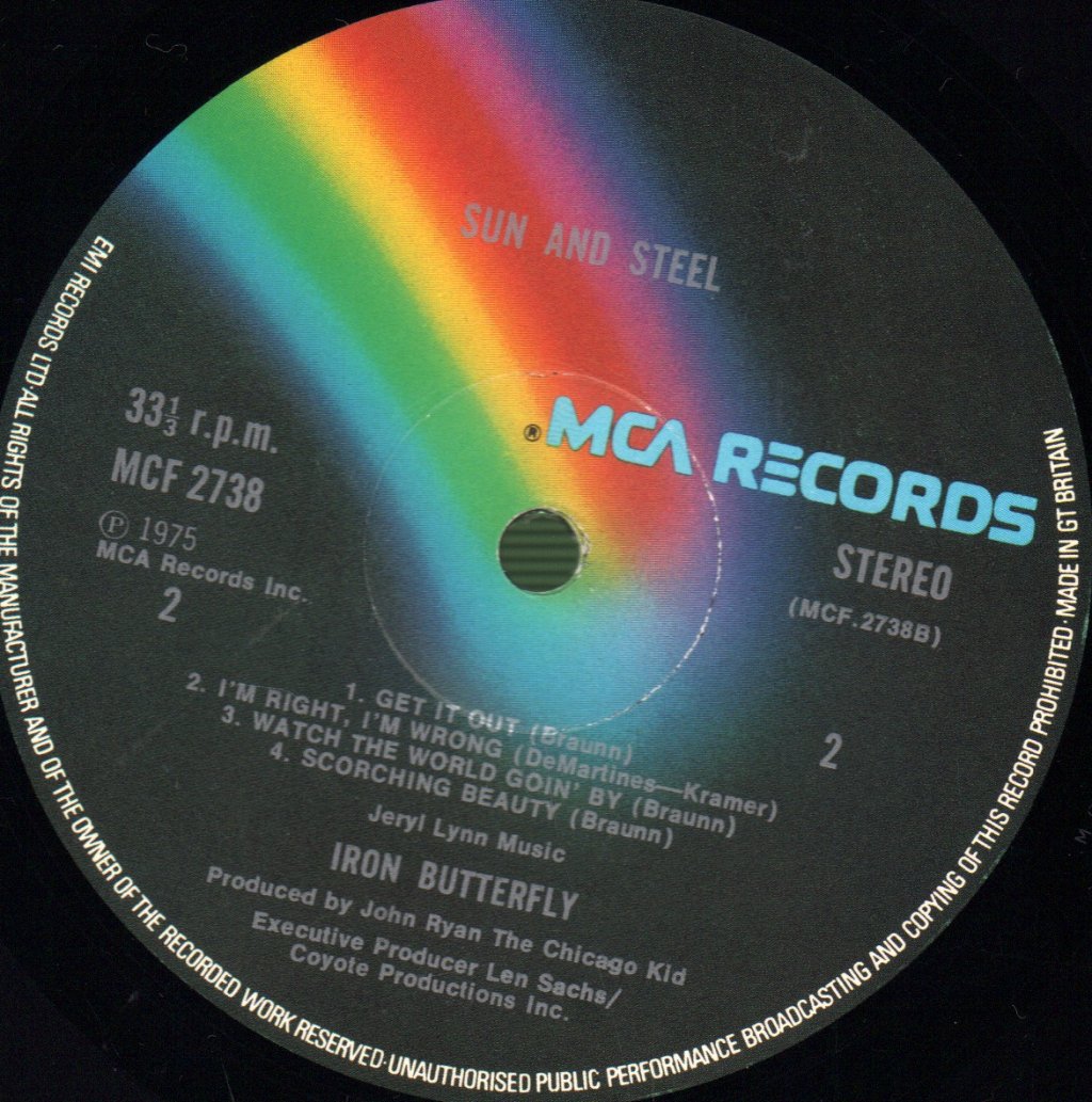 Iron Butterfly - Sun And Steel - Lp