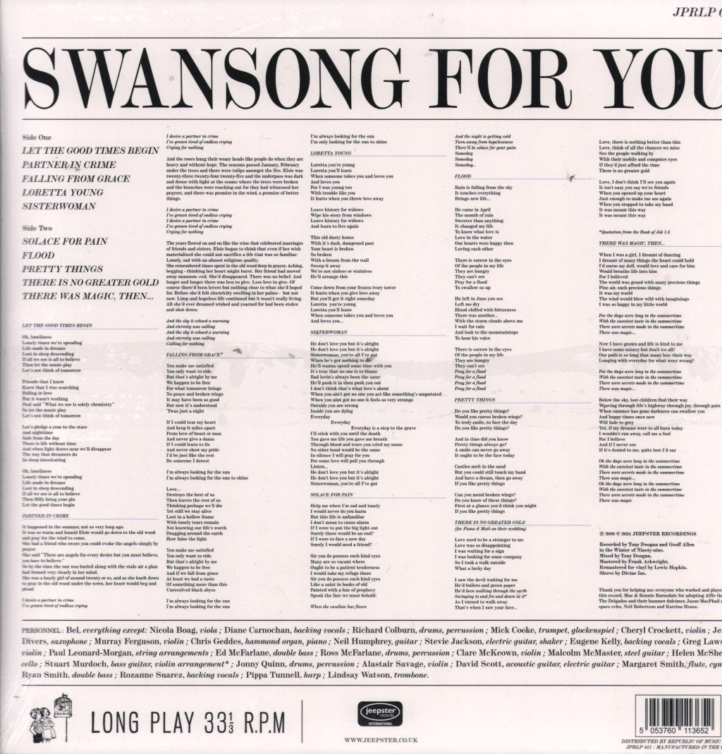 Gentle Waves - Swansong For You - Lp
