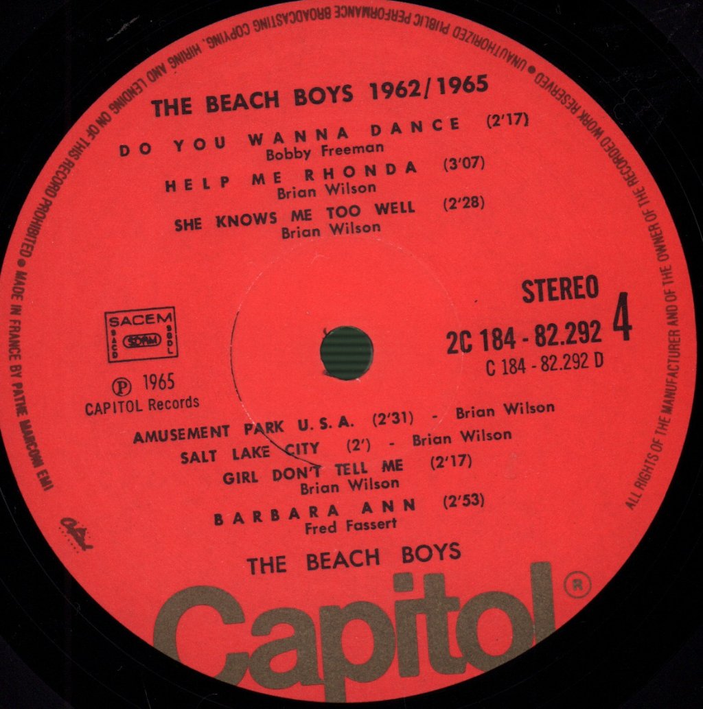 Beach Boys - 62/65 - Double Lp