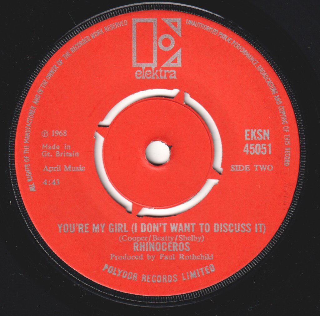 Rhinoceros - Apricot Brandy - 7 Inch