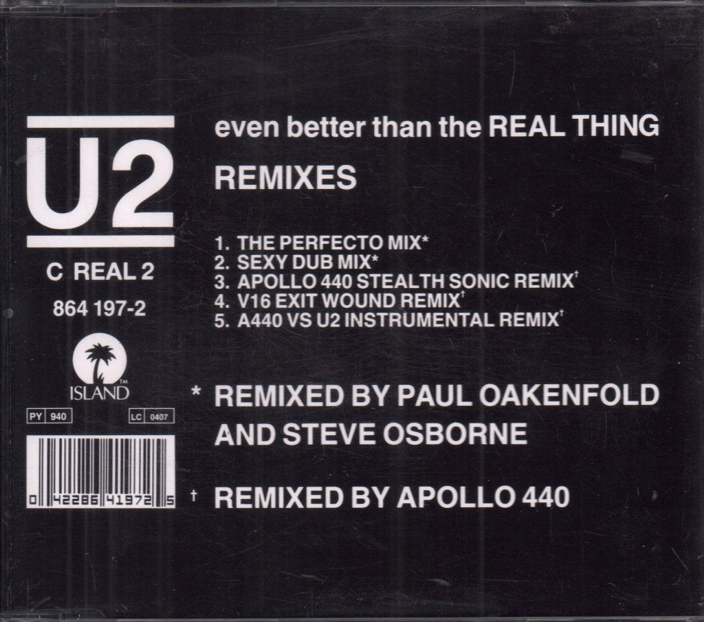 U2 - Even Better Than The Real Thing - Cd