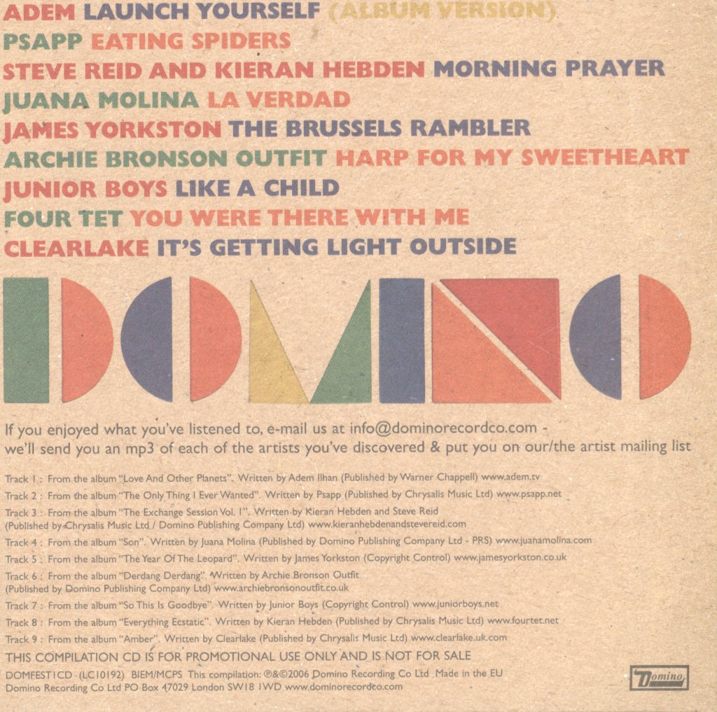Various Artists - Domino Festival - Cd