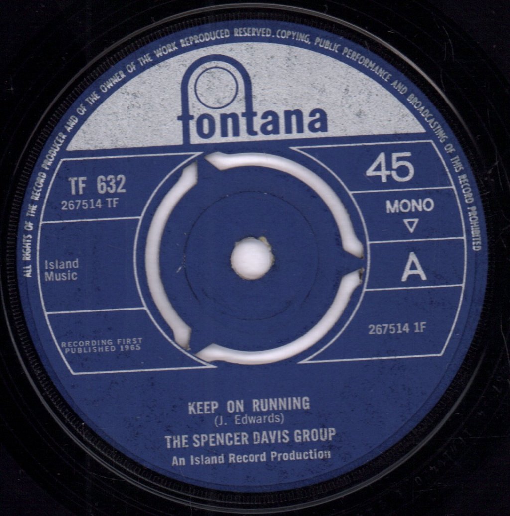 Spencer Davis Group - Keep On Running - 7 Inch