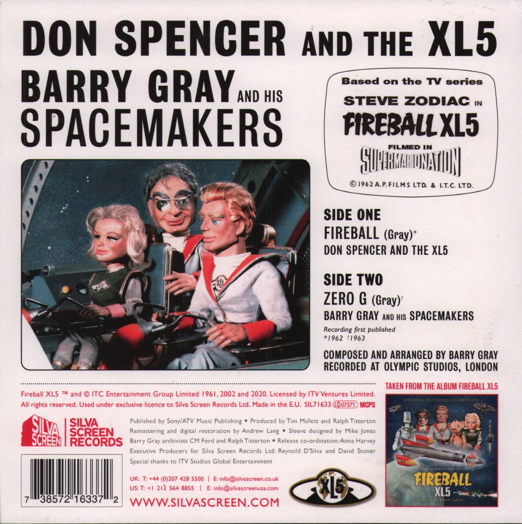 Barry Gray And His Spacemakers - Fireball - 7 Inch
